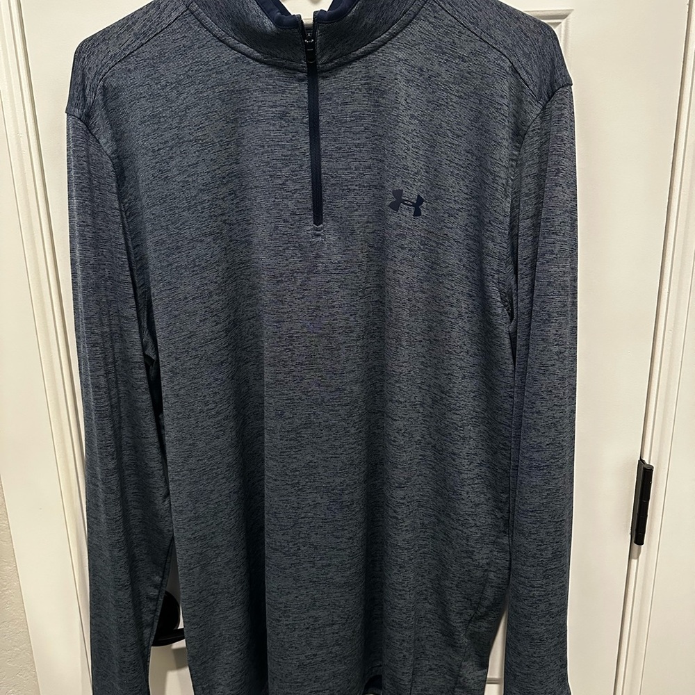 Under Armour Blue Quarter-Zip Golf Pullover